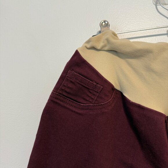 Indigo Blue Large Maternity Skinny Pants With Elastic Waistband Large - Picture 2 of 8